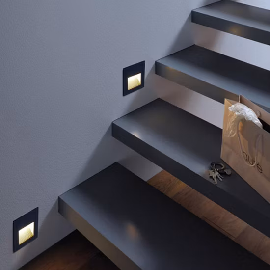Outdoor Square Wall Foot Lamp 3W Recessed Lighting Square LED Step Light LED Stair Light