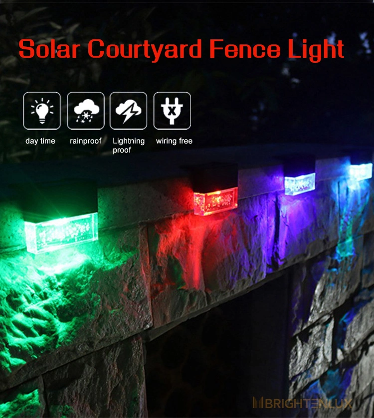 Brightenlux Factory Supply Waterproof Solar Powered Outdoor Step Lights, High Power LED Solar Garden Step Lights