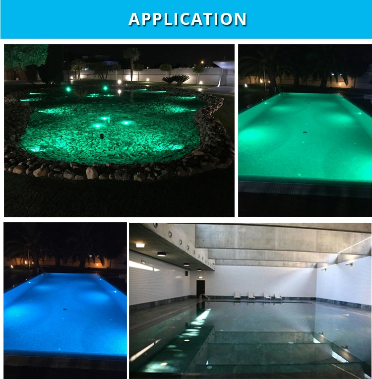 Professional Manufacturer 12V 24V IP68 Inground Underground Fountain Pond Underwater Swimming Pool Light LED
