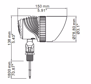 ETL Approved Solid Brass Antique Bronze Finish Integrated Spot Light Fixture with Wireless Adjustable Brightness Lt2505