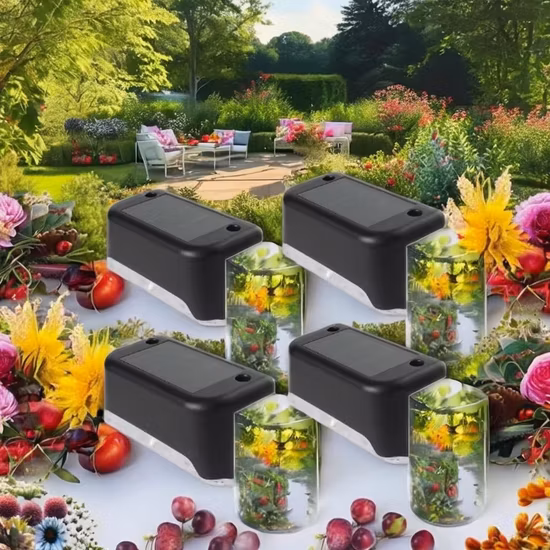 Luz de paso para jardín con energía solar IP65 Luces solares impermeables Luces LED para jardín al aire libre
