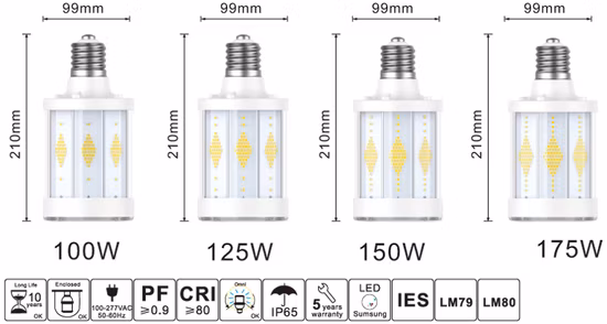 Venta al por mayor Smart Energy Saving Best High Power Watt LED Lighting Dimmable E27 LED Lámpara de maíz / Luz / Bombilla