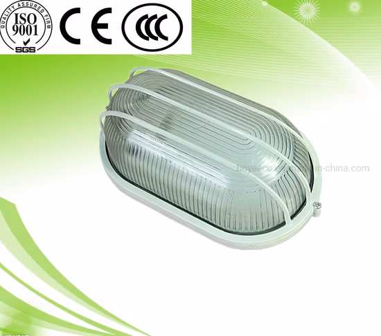 IP65 impermeable tradicional E27 ahorro de energía lámpara de pared exterior aluminio y claro/vidrio escarchado lámpara de mamparo luz de mamparo