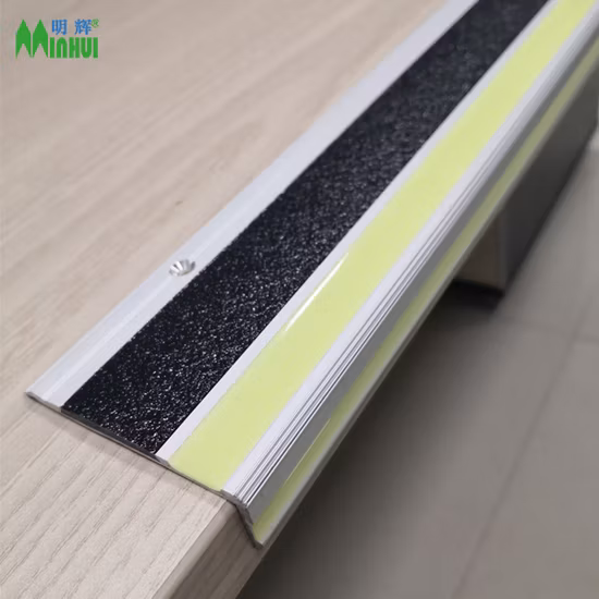 Simva Luz fotoluminiscente de alta calidad, luminosa, antideslizante, para escalones, para escalones luminosos, basada en perfil de aluminio