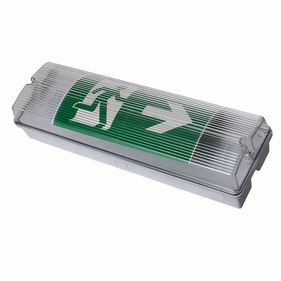 Luz de salida de emergencia de mamparo recargable de batería impermeable CE CB