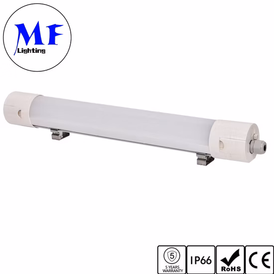 IP65 Ik08 PC+aluminio exterior impermeable IP65 LED Triproof Light