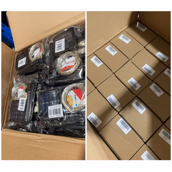 Precio barato de alta calidad Iluminación de vacaciones Al aire libre Impermeable Solar Navidad Decoración Árbol Luz LED Cadena de luz